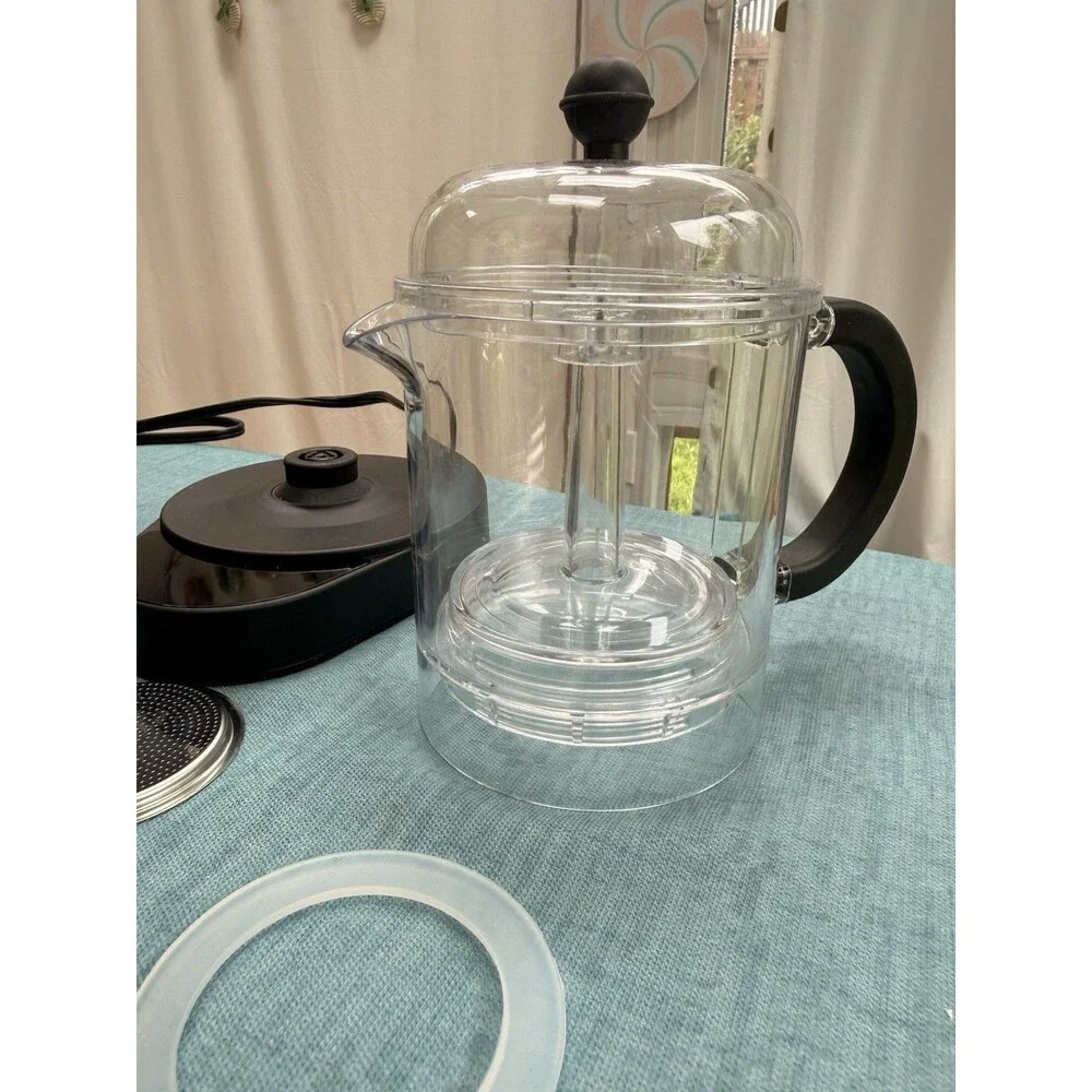 Bodum CHAMBORD 6-Cup Programmable Automatic Espresso Maker 12099-16TG Used Once